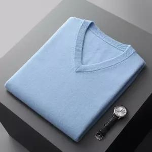 남성 니트 브이넥 양털조끼 끼 비즈니스 오버핏 민소매 매치할 스웨터 OP1