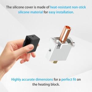 FLSUN V400 3D 프린터 실리콘 양말 커버 보호 슬리브 핫 엔드 히트 블록 히터 액세서리