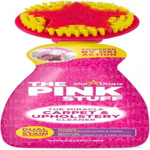 핑크 스터프 카펫 실내 장식 얼룩 제거기 스크러버가 포함된 옥시 클리너 16.9파운드 온스