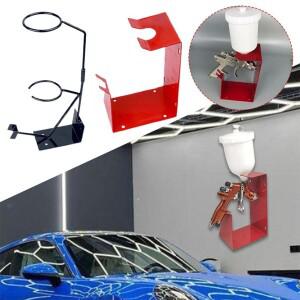 자동차 페인트 스프레이 건 스탠드 벽 또는 벤치 장착 분리형 액세서리 보관 홀더 브래킷 에어 Z5W9