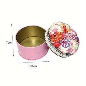 호박 모양 바느질 핀 쿠션 공예, 보관함, 단추 보관 수공예 바늘 거치대, 1 개