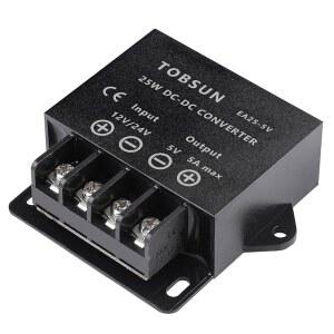 DC 24V에서 12V로 변환하는 10A 스텝 다운 컨버터, 120W 10A 전압 조절기, 자동차 트럭용 컴팩트 트랜스포머 모듈