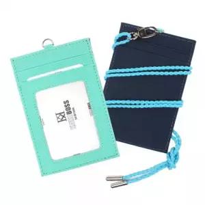 블루마운트 KB002-1 슬림 배색 카드목걸이 카드지갑 IUZ6+5bFt