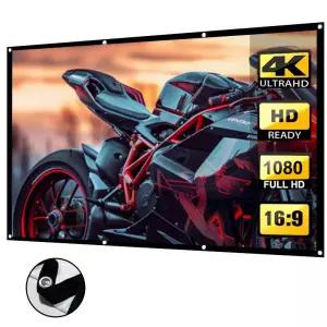 고밀도 소프트 스크린 고화질 프로젝션 지원 다양한 크기(60-150인치) 선택 가능