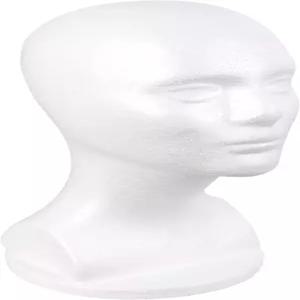 맵 오브 뷰티 남성 폼 마네킹 헤드 스티로폼 가발 디스플레이 스탠드 모자 마스크 스타일링 화이트