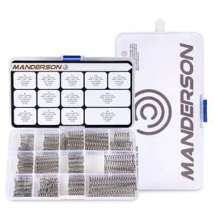 맨더슨 185개 압축 스프링 모음 키트 13가지 크기 스테인리스 스틸 기계식 가정용 수리용