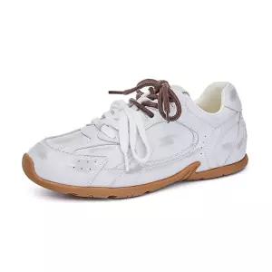 캐주얼 가을 여성용 리얼 샌들 가죽 슈즈 트레이닝화 스포츠 앤티크 아감 플랫 OP3