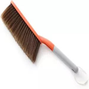 1팩 15인치 핸드 빗자루 브러시 부드러운 칫솔모 청소 카운터 크럼 이물질 먼지 제거 자동차 침대 소파