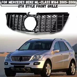 호환  메르세데스 ML W164 2005-2008 ML320 ML350 ML500 GTR 스타일 프론트 그릴 레이싱 그릴 메쉬 튜닝