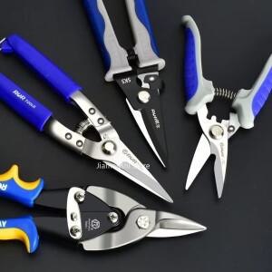 철시트 가위 주석 판금 자르기 항공 다기능 금속 절단 직선 구부러진 산업용 도구