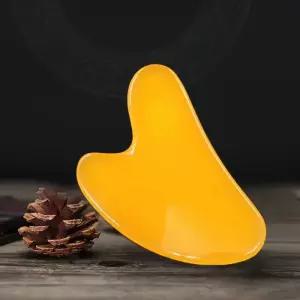 마사지 수지 Gua Sha 보드 Acupoint Beeswax Guasha 침술 SPA 스크레이퍼 얼굴 목 뒤로 바디 케어 도구