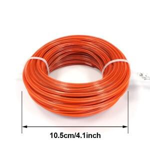 LUSQI 스퀘어 샌드위치 강화 잔디 트리머 라인 나일론, 브러시 커터 로프, 예초기 블레이드 헤드 액세서리