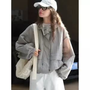 EAMT 가을 캐주얼 여성점퍼 드라이한 아웃사이즈어 루즈핏 후드 스포티 코트 점퍼 YJ3