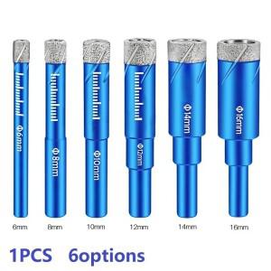 타일 대리석 유리 세라믹 구멍 톱 드릴 코어 비트 드릴링용 코팅 6mm, 10mm,