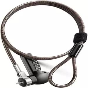 사무실 도서관 캠퍼스용 Dell 유니버설 노트북 컴퓨터 잠금 케이블을 위한 TOFEER 헤비 듀티 방지 조합