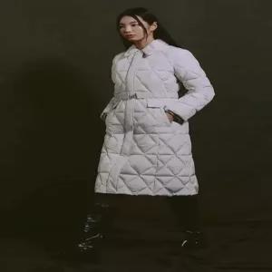 린 퀼팅 자수 덕다운 코트 LGDHNK9900