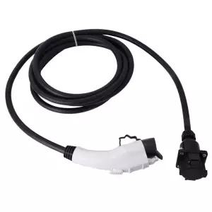 유형 1 휴대용 EV 충전기 연장 케이블 32A 7Kw 자동차 전기 장치 호환 모든 SAE J1772
