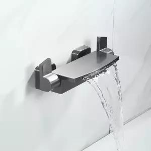 욕조 폭포수전 벽걸이형 냉수 온수 (냉온수) 측면 부품 설치 A타입