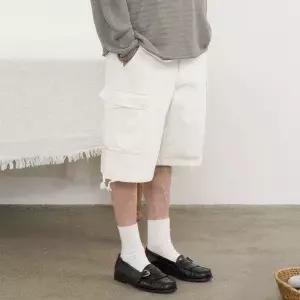 [매장정품] 파르티멘토 Bermuda Cargo Pants White 3250403