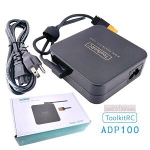 ToolKitRC ADP100 M6D M6 M7 M6DAC ISDT Q8 Q6 GT 전원 Hota HTRC SkyRC 충전기 용 XT60 출력 어댑터가있는 100W 20V 전원 공급 장치