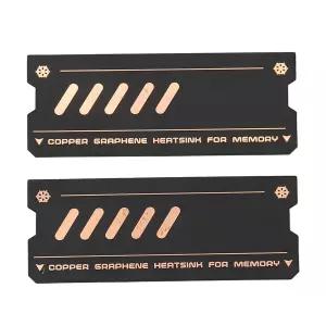 메모리 RAM 쿨러 그래핀 냉각 히트싱크 DDR 조끼 핀 방사선 DDR4 DDR5 노트북 메모리용 구리 방열판