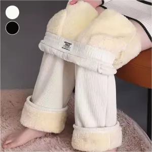 여자 기모바지 융털안감 따뜻한 코듀로이 밴딩 겨울팬츠 DEy6+9ojx