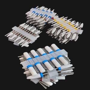 10개 세라믹 네일 드릴 비트 세트, 전기 매니큐어 및 페디큐어 밀링 커터, 폴리싱 머신용