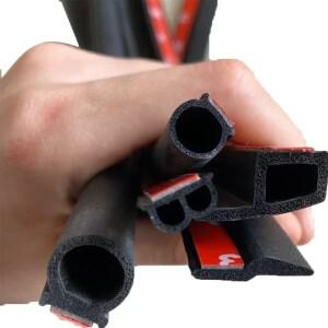 자동차 문짝 도장 스트립, EPDM 고무 소음 절연 방음 강한 접착제, 4 미터 모양, B P Z Big D