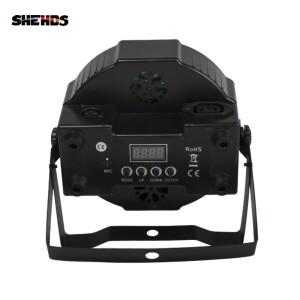 1PCS LED 7x18W RGBWA+UV 파 빛 DMX512 6in1 무대 조명 워시 효과 DJ 디스코 미니 Led 스포트라이트 10W