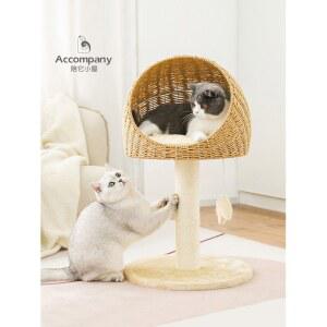 고양이 둥지 원목 캣워커 모조 놀이터 점프대 캣타워 동굴 반려묘 단층 타워 캣휠
