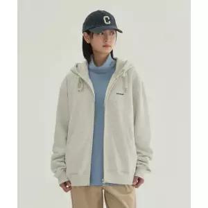 커버낫 COVERNAT 스몰 로고 기모 후드집업 Oatmeal CO2503HZ04OT 440551