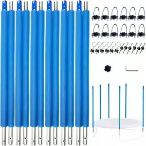 MSSVIGING 유니버설 트램펄린 교체용 인클로저 폴에는 클램프 나사 및 볼트 플라스틱 캡이 포함되어 있으며