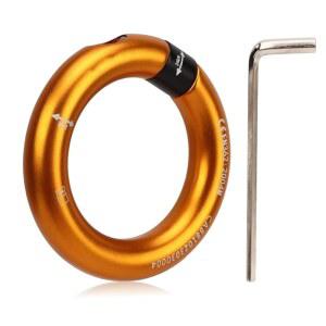 커넥터 탈착식 래펠 오링 등반 HERCHR 알루미늄 지점, 연결 합금 벨레이 링, 해먹용 24K 암벽 수목원 클라이밍 개구부