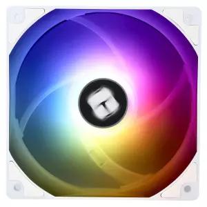 Thermalright TLC12CWS CPU 팬 120mm 흰색 ARGB 케이스 쿨러 SFDB 베어링이 포함된 4핀 PWM 사일런트