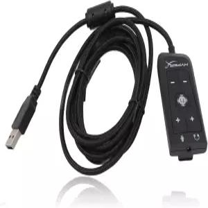 USB 사운드 USB3.5mm 잭 오디오 어댑터 카드 HyperX Cloud II용 PS5용 Series X S용 One용