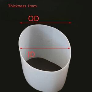 고온 내성 실리콘 고무 호스, 산업용 등급, 두께 1mm, 대형 파이프, 내경 12-1000mm, 1 계량기