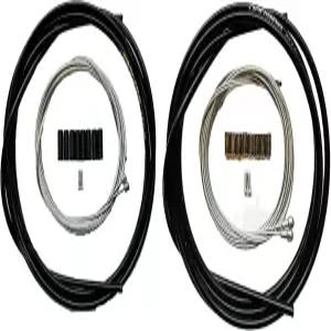 재그와이어 로드샵 키트 완전한 브레이크 및 시프터 케이블 하우징 검은색 SRAM/시마노