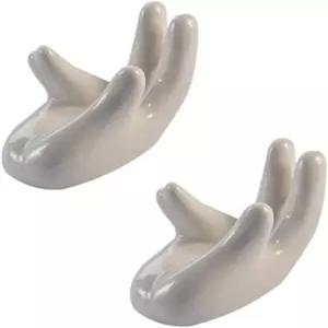 6홀 12홀 플루트용 Wixine 2Pc 오카리나 화이트 세라믹 핸드 홀더 지지대