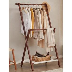 원목 행거 스탠드 매장 선반 스테인레스 스탠드옷걸이 코트 촬영 울타리형 튼튼한 목재 의류