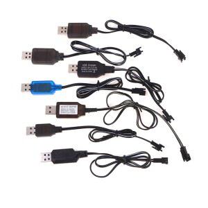 3.6-9.6V 250mA NiMh/NiCd 배터리 USB 충전기 케이블 SM 2P 정방향 플러그 원격 제어 자동차 USB 충전기 전기 장난감
