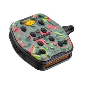 - 라임, MTB 플랫 자전거 블랙, 레드, 지오 페달 트레일 사이클 그립 카모