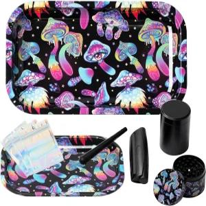 Little Hippie 13개입 트립피 버섯 알루미늄 금속 트레이 세트