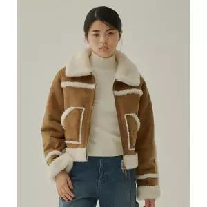 매장정품 COVERNAT 커버낫 WOMAN 우먼 크롭 리버시블 무스탕 Brown CO2404JK76BR 1266039