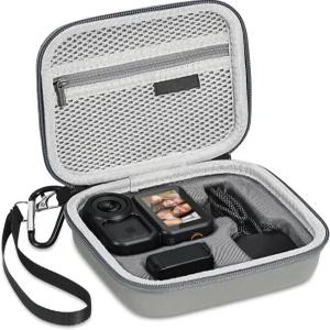 STARTRC 사진 오스모 나노 케이스 DJI 액세서리용 보호 휴대용 여행용 야외 브이로그용 PU 가죽 보관 가방