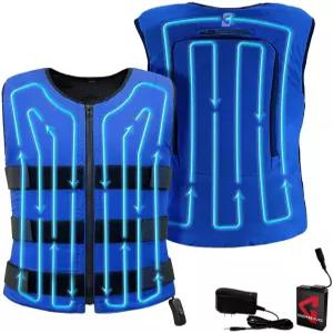 더운 날씨를 위한 게르빙 7V 순환 냉각 조끼 ？ 여름철 물 배터리로 작동하는 야외용