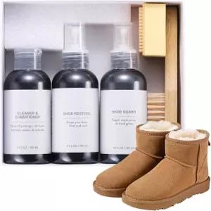 토니 아웃도어 슈 클리너 클리너가 포함된 스웨이드 키트 워터프 프로텍터 브러시 지우개 스웨이드용 케어