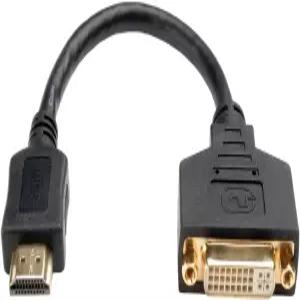 트립 라이트 8인치 HDMI-M to DVI-D 케이블 어댑터(M/F) 8인치(P132-08N) HDDVI 블랙
