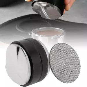 53mm 커피 디스트리뷰터 변조기 듀얼 헤드 레벨러 및 에스프레소 퍽 스크린 핏Breville Portafilter 조절