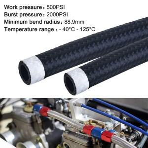 AN4 AN6 AN8 AN10 연료 호스 오일 가스 쿨러 라인 파이프 튜브 나일론 스테인레스 스틸 CPE 고무 내부 땋