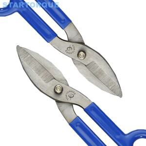 STARTORQUE 250mm 10인치 TIN 항공 가위 탄소강 철판 절단용 (색상 랜덤)